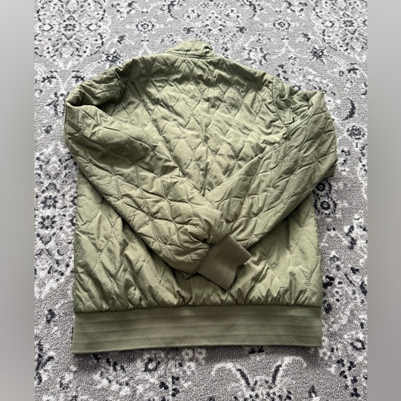 Women’s Vintage Nike Quilted Coat Jacket Size M 8-10 Green and Blue - Picture 6 of 11